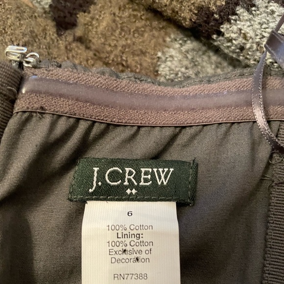 J. Crew Strapless Dress Dark Gray Size - 6 - Picture 5 of 5